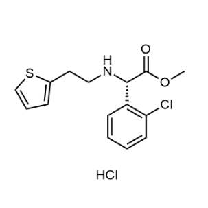 D-(+)-alpha-(2-噻吩乙胺基)-alpha-(2-氯苯基)醋酸甲酯盐酸盐；141109-19-5