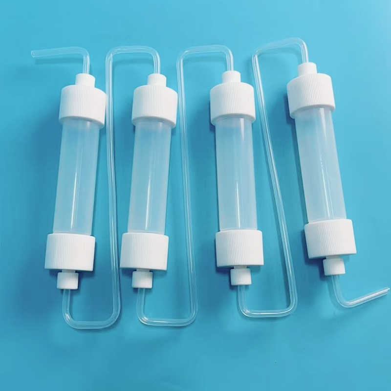 PFA过滤柱串联40*46*300mm1/4英寸连接管支持定制超纯水过滤