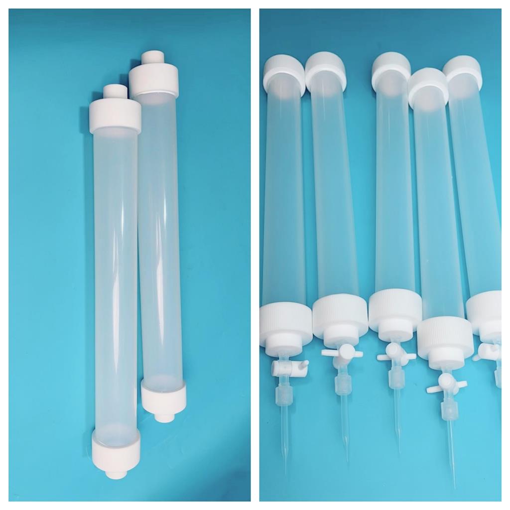 PFA过滤柱串联40*46*300mm1/4英寸连接管支持定制超纯水过滤