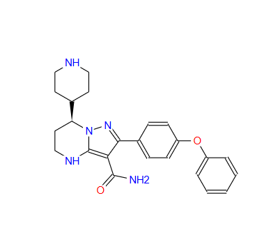 （T）-2-（4-苯氧基苯基）-7-（哌啶-4-基）-4,5,6,7-四氢吡唑并[1,5-a]嘧啶-3-甲酰胺