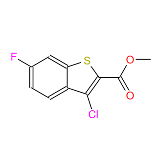 21211-20-1；3-氯-6-氟苯并[B]噻吩-2-羧酸甲酯；METHYL 3-CHLORO-6-FLUOROBENZO(B)THIOPHE&