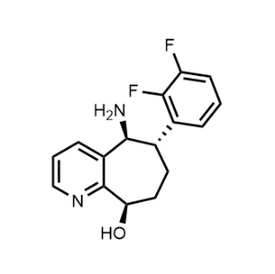 (5S,6S,9R)-5-氨基-6-(2,3-二氟苯基)-6,7,8,9-四氢-5H-环庚[b]吡啶-9-醇；1373116-05-2