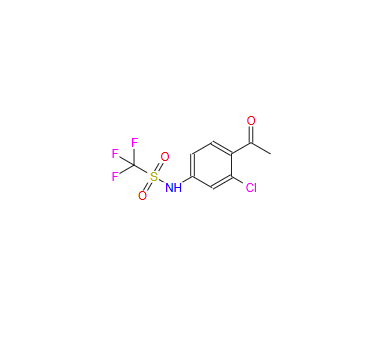 N-(4-acetyl-3-chlorophenyl)-1,1,1-trifluoromethanesulfonamide