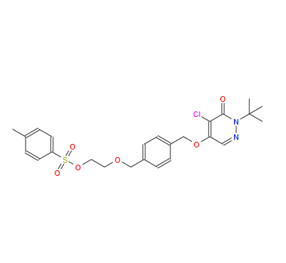 2-[(4-{[(1-tert-butyl-5-chloro-6-oxo-1,6-dihydropyridazin-4-yl)oxy]methyl}phenyl)methoxy]ethyl 4-methylbenzene-1-sulfonate
