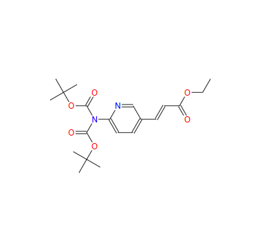 ethyl (E)-3-(6-(bis(tert-butoxycarbonyl)amino)pyridin-3-yl)acrylate