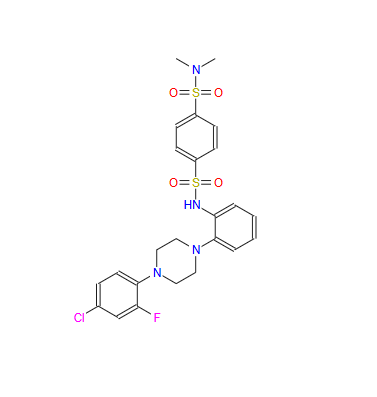N1-(2-(4-(4-chloro-2-fluorophenyl)piperazin-1-yl)phenyl)-N4,N4-dimethylbenzene-1,4-disulfonamide