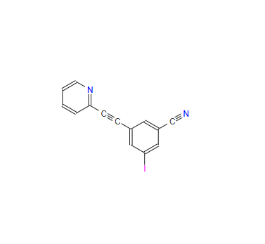 3-Iodo-5-(pyridin-2-ylethynyl)benzonitrile