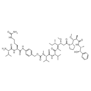Val-Cit-PAB-MMAE，缬氨酸-瓜氨酸-对氨基苄基-单甲基澳瑞他汀E