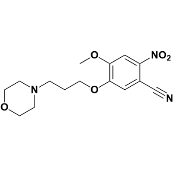 4-甲氧基-5-(3-吗啉丙氧基)-2-硝基苯甲腈；675126-26-8