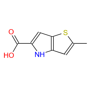 2-甲基-4H-噻吩并[3,2-b]吡咯-5-羧酸   2-Methyl-4H-thieno[3,2-b]pyrrole-5-carboxylic acid  332099-14-6