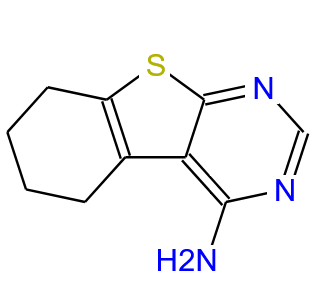 5,6,7,8-四氢苯并[4,5]噻吩并[2,3-d]嘧啶-4-胺  5,6,7,8-Tetrahydro-benzo[4,5]thieno[2,3-d]pyrimidin-4-ylamine  4994-88-1