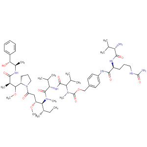MC-Val-Cit-PAB-MMAF，MC-缬氨酰-瓜氨酰-对氨基苄氧羰基-单甲基奥瑞他汀E?
