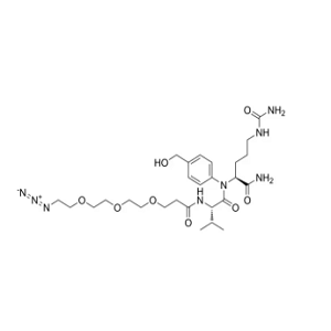 Azide-PEG3-Val-Cit-PAB-MMAF，叠氮-三聚乙二醇-VAL-CIT-PAB-MMAF