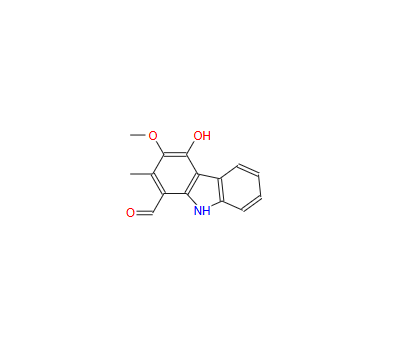 9H-Carbazole-1-carboxaldehyde, 4-hydroxy-3-methoxy-2-methyl-