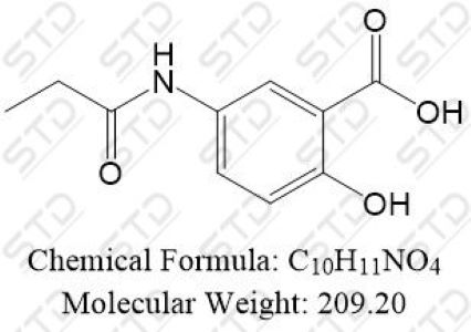 美沙拉秦杂质27 (N-丙酰美沙拉秦)