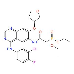 618061-76-0  P-[2-[[4-[(3-氯-4-氟苯基)氨基]-7-[[(3S)-四氢-3-呋喃基]氧基-6-喹唑啉基]氨基]-2-氧代乙基]膦酸二乙酯