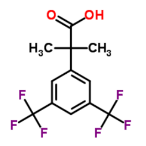2-(3,5-二(三氟甲基)苯基)-2-甲基丙酸；289686-70-0