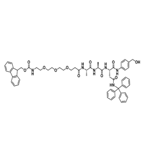 2055042-69-6，Fmoc-PEG3-Ala-Ala-Asn(Trt)-PAB，N-芴甲氧羰基-三聚乙二醇-丙氨酰-丙氨酰-天冬酰胺