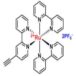 164357-77-1，Ru(bpy)2(4-ethynyl-Py)(PF6)2，双(2,2'-联吡啶)(4-乙炔基-2,2'-联吡啶)钌(II)六氟磷酸盐