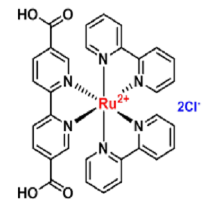 258334-13-3，Ru(bpy)2(5,5'-COOH-bpy)Cl2，双(2,2'-联吡啶)(5,5'-二羧基-2,2'-联吡啶)二氯化钌