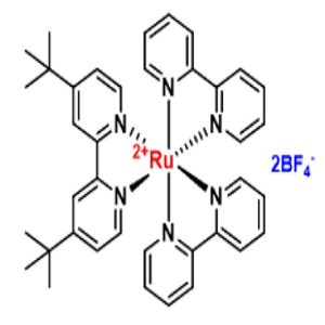 Ru(bpy)2(4-tBu-Py)(BF4)2，双(2,2'-联吡啶)(4-叔丁基-2,2'-联吡啶)钌(II)四氟硼酸盐
