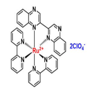 1610356-29-0，Bis (2,2'-bipyridyl) (2,2'-bipyrazine [5,10] phenyl) dichlorate，二(2,2'-联吡啶)(2,2'-联吡嗪[5,10]并苯基)钌二(高氯酸)盐