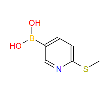 321438-86-2；6-(甲硫基)吡啶-3-硼酸；2-(METHYLTHIO)-5-PYRIDINYL-BORONIC ACID