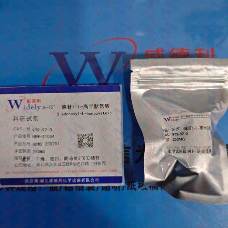 S-(5’-腺苷)-L-高半胱氨酸 979-92-0 含量98% 高纯试剂 陈明 13339985473同微