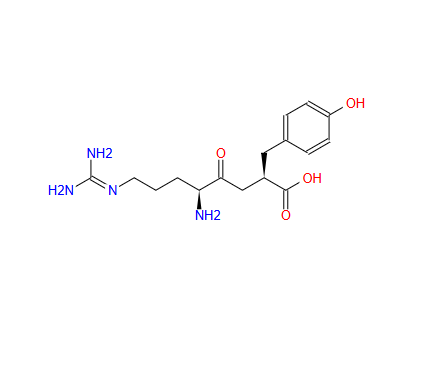 (2R,5S)-5-AMINO-8-GUANIDINO-4-OXO-2-P-HYDROXYPHENYLMETHYLOCTANOIC ACID SULFATE