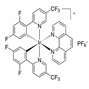 (Ir[dF(CF3)ppy]2(Phen))PF6，二[2-(2,4-二氟苯基)-5-三氟甲基吡啶][1,10-菲罗啉]铱二(六氟磷酸)盐