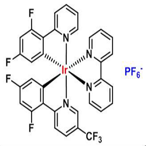 864163-80-4，(Ir[dFppy]2(bpy))PF6，二[2-(4-氟苯基)-5-三氟甲基吡啶][2,2'-联吡啶]铱(III)六氟磷酸盐