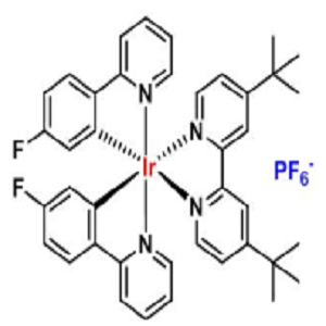 1449110-90-0，(Ir[p-Fppy]2(dtbpy))PF6，六氟磷酸二(4-氟苯基吡啶基)铱-4,4'-二叔丁基-2,2'-联吡啶配合物?