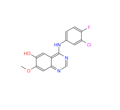 4-(3-氯-4-氟苯)氨基-7-甲氧基-6-羟基喹唑啉 184475-71-6