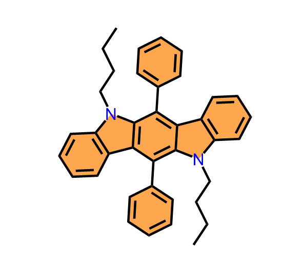 5,11-二丁基-6,12-二苯基-5,11-二氢吲哚并[3,2-b]咔唑