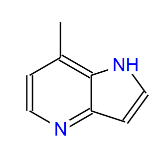 357263-42-4；7-甲基-4-氮杂吲哚；1H-Pyrrolo[3,2-b]pyridine,7-methyl-(9CI)