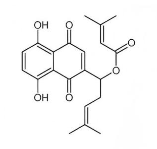 β,β-二甲基丙烯酰阿卡宁  5162-01-6