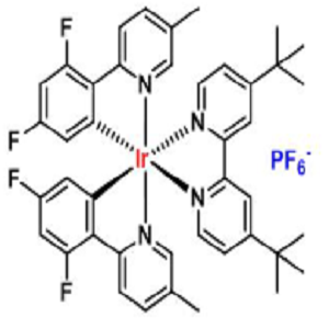 (Ir[dF(Me)ppy]2(dtbpy))PF6，二[2-(2,4-二氟苯基)-5-甲基吡啶][2,2'-联(4-叔丁基吡啶)]铱(III)六氟磷酸盐
