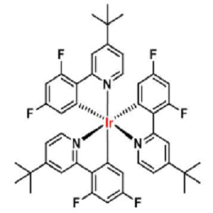 fac-Ir[d-F(p-t-Bu)ppy]3，Fac-三[2-[4-(1,1-二甲基乙基)-2-吡啶基]-3,5-二氟苯基]铱