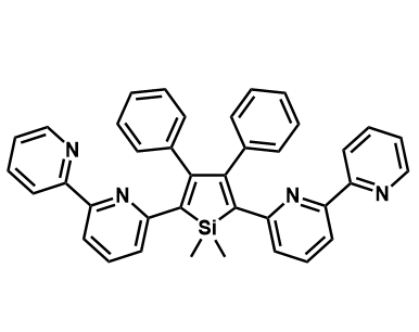 1,1-二甲基-2,5-双(2,2'-联吡啶-6-基)-3,4-二苯基硅杂环戊二烯