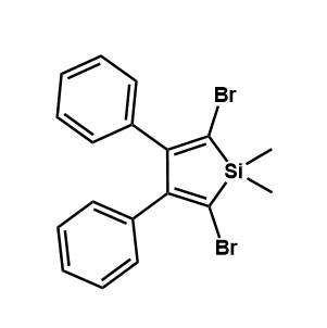 2,5-二溴-1,1-二甲基-3,4-二苯基硅杂环戊二烯