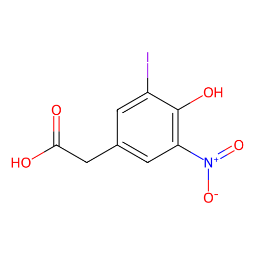 aladdin 阿拉丁 N352140 2-(4-羟基-3-碘-5-硝基苯基)乙酸 2646-51-7 ≥97%