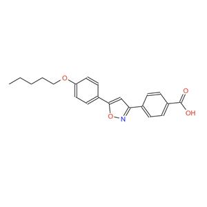 179162-55-1，4-[5-(4-戊氧基苯基)异恶唑-3-基]苯甲酸 