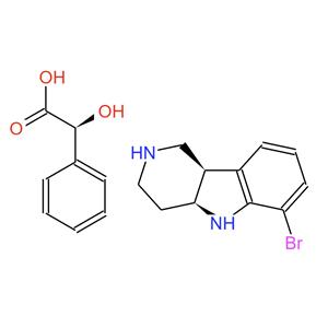 1059630-13-5，(4aS,9bR)-6-溴-2,3,4,4a，5,9b-六氢-1H-吡啶并[4,3-b]吲哚 (S)-2-羟基-2-苯基乙酸酯