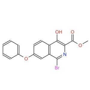 1455091-21-0，1-溴-4-羟基-7-苯氧基异喹啉-3-甲酸甲酯 