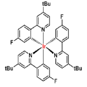 1311386-93-2，fac-Ir((3-tBu-phenyl)-4-tBu-py))3，三(2-(3-叔丁基苯基)-4-叔丁基吡啶)合铱