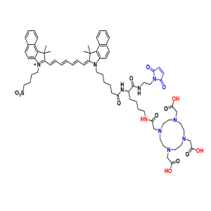 Cy7.5-CONH-(C1-CONH-C2-Mal)-C4-DOTA，CY7.5标记的大环化合物