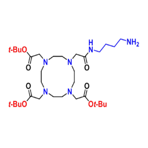 1402393-59-2，DOTA-(COOt-Bu)3-C4-NH2，4-氨基丁基-DOTA-三叔丁酯
