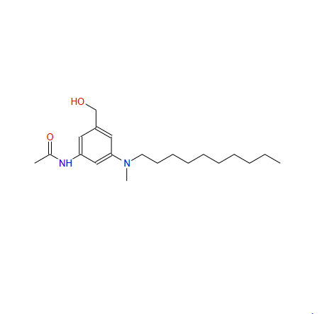 3-(N-乙酰胺基)-5-(N-癸基-N-甲胺基)苄醇