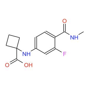 2227589-22-0，1-((3-氟-4-(甲基氨基甲酰基)苯基)氨基)环丁烷羧酸 
