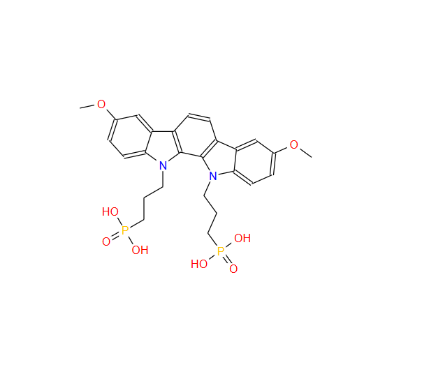 (3,8-二甲氧基吲哚并[2,3-a]咔唑-11,12-二基)双(丙烷-3,1-二基))双(膦酸);3-BPIC-0Me
